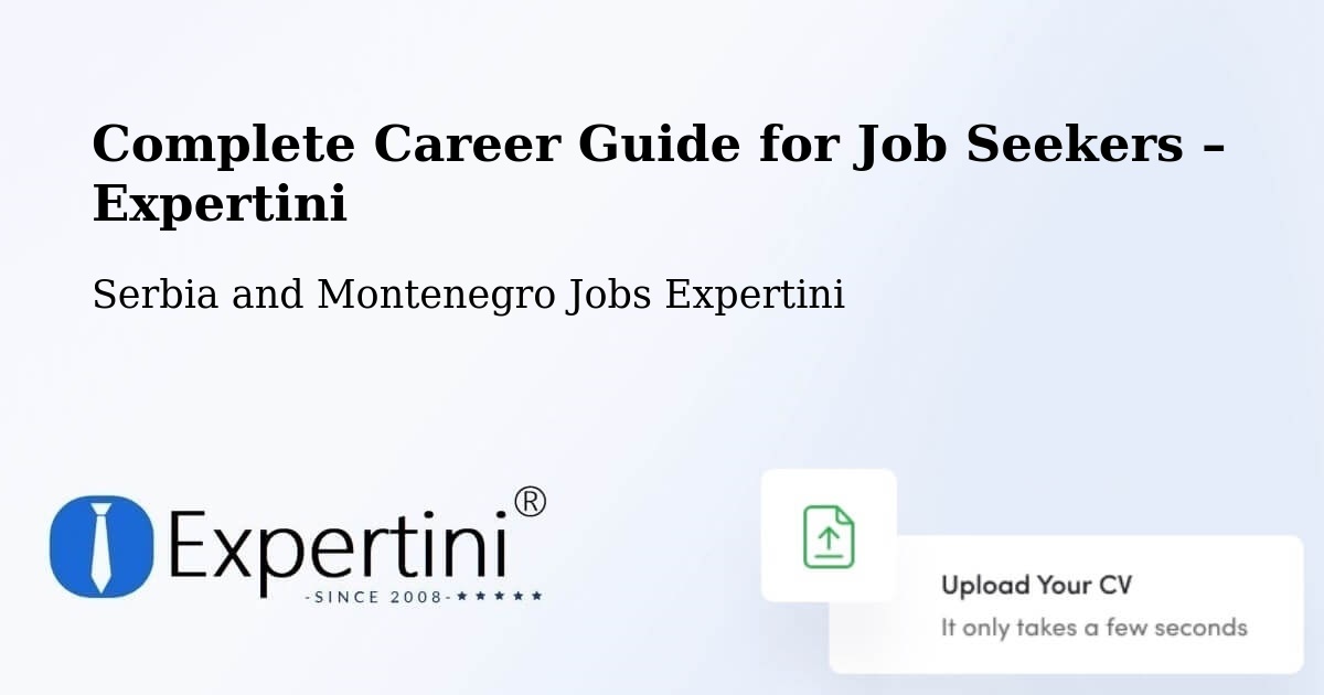 Career Guide for Job Seekers – Carberry - Carberry, Serbia and Montenegro Jobs Expertini